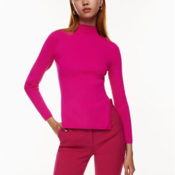 Babaton Sweaters - Aritzia Babaton Pink Open Back Sweater Size M